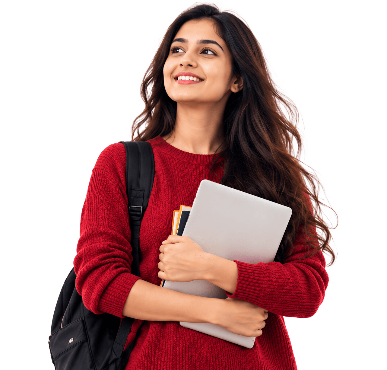 Student exploring internships